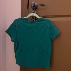We The Free Teal Short Sleeve Top